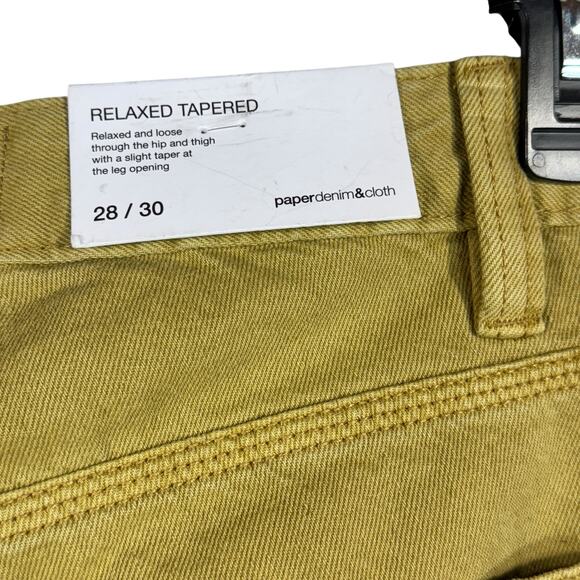 Paper Denim & Cloth SZ 28/30 Mens Relaxed Tapered Carpenter Jeans Zip-Fly Lundy - Picture 6 of 12